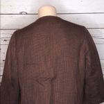 Coldwater Creek  NWT Size 18 Brown & Blue Tweed One Button Sienna Jacket Blazer Photo 4