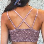 Dusty Blush Lace Bohemian Bralette Purple Size M Photo 1