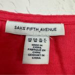 Saks 5th Avenue Saks Fifth Ave Pink Coral Linen Sleeveless Mini Dress Womens M Beachy Casual Photo 9