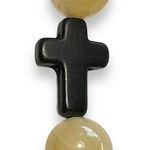 Unisex Set of 2 Beaded Cross Religious Christian Stretch Bracelets Photo 6