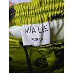 Urban Outfitters Mía Lee Exclusive Printed green Satin Pant retro small. Photo 8