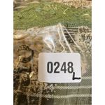 Piano Womens Medium Full Zip Blouse Top Green Plaid Lace Trim Retro Preppy‎ Photo 7