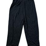 Eileen Fisher Woman Black Straight Ankle Pullon Pants Stretch Jersey Knit Medium Photo 3