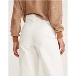 Marine layer  White Bridget Slim Wide Leg High Rise Crop Pants - Size - 4 Photo 2