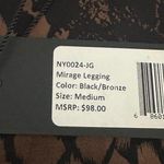 Noli  Active Mirage Legging Black & Bronze Animal Print NEW Photo 5