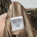 Sue Wong Dress Womens 4 Brown Silk Sleeveless Sequin Bead Nocturne Cocktail Deco Photo 9