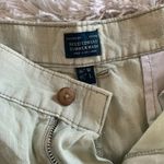 Modern Light Green Earth Tones Linen Classic Golf Shorts Size 38 Photo 6