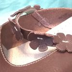 Ladies leather slides European 39 Size 8 Photo 2