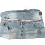 Sunshine Apparel Y2K Vintage Patchwork Festival Western Cowgirl Denim Skirt 22W Blue Photo 7