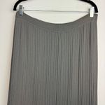 Escada Womens Pleated Maxi Skirt Sz 40 Grey Rayon Stretch Knit Gray Photo 7