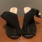 Tahari  Margaret 3 Women's Black Open Toe Sandals Block Heel Shoes Size 7 EUC Photo 3
