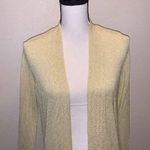 Loft Ann Taylor gold sparkly open cardigan sweater dressy holiday Photo 1