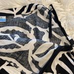 Richard Malcolm 100% linen skirt size 14 black and white combination length 28” Photo 10