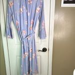 Eshakti Floral Long Sleeve Dress in Blue and Pink Chest 21” Photo 6