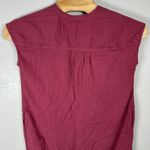 Pure J Jill Cotton Gauze Shirt Dress Womens Small Pink Lagenlook Beachy Pockets Photo 4