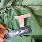 Modcloth x Hutch Fit and Flare Dress in Basil Green Photo 7
