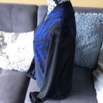 Tahari  Blueberry and Black See Through Blouse Photo 3