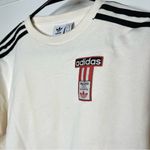 Adidas  Cream Crop Top Long Sleeve Sweater Size Small Photo 4