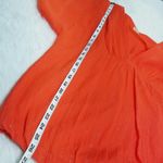 Ella Moss Orange Summer Blouse Beach Wear Top V Neck Photo 3
