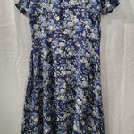 All that jazz Vintage  Floral Blue Dress Size 9 Photo 0