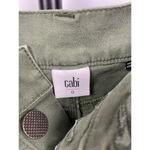 CAbi  Green Button Fly Skinny Cargo Pants Style‎ 5872 Size 0 Photo 6