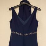 Party womens navy blue long dress Size L Photo 5