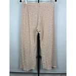 ZARA Orange Cream Crochet Knit Straight Leg Pull On High Waist Pants Size L Photo 3