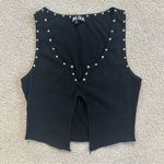 I am gia I.AM.GIA Black Studded Tank Top -S Photo 0