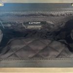 EXPRESS Vintage  Genuine Leather Purse Cutout Floral Detail‎ Thin Strap Black Photo 7