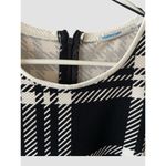Women’s Plaid Shift Dress ValleyGirl Size M/L Zipper Accents Polyester Back Zip Black Photo 3