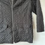 Chico's  Womens Size 2/Large Black Quilted Jacket Mid Length‎ Lightweight Packable Photo 2