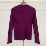 Lululemon Kanto Catch Me Long Sleeve in Kanto Stripe Regal Plum Naval Blue Run 6 Photo 3