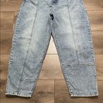 Banana Republic High Rise Utility Barrel Ankle Blue Stretch Jeans Size 32 Photo 2