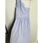 SAUNDERS Light Purple One Shoulder Sleeveless Poplin Maxi Dress Size 10 Photo 7