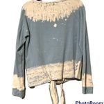 Hem & Thread  small mint tie front tie dye sweatshirt long sleeve pullover NWT Photo 3