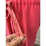 Vtg 70s Hot Pink Dress M Barbiecore Conservative belted ILGWU Church Formal Work Size M Photo 14