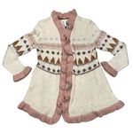 Matilda Jane NEW Just Imagine Jacie Open Front Cardigan Sweater Women’s Large Photo 1