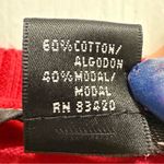 August Silk  Red Short Sleeve Knit Women’s Top Size Large Photo 3