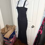Good American  Black Cargo Tank Bootcut Jumpsuit Full Length LaceUp Pockets S NWT Photo 6
