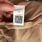 Khaki Boho Festival Maxi Dress Square Neck Ruffle Hem Size Large Tan Photo 12