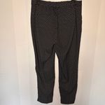 Banana Republic  Black Geometric Print Hayden Dress Ankle Pant Size 8 Photo 3