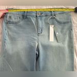 TRACTR Lt Blue Denim Cropped Cuffed Box Jeans Womens Mid Photo 6