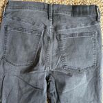 Madewell  black high rise skinny jeans 9” ripped knees Photo 6