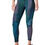 Sweaty Betty  Power Pocket Workout 7/8 Legging Women Size US 12 Green City Lights Photo 0