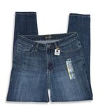 Lee  Jeans Womens 8 Short Slim Fit Skinny Mid Rise Blue Stretch Denim 29x26‎ NWT Photo 5