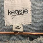 Kensie  FRAYED NECK JEAN JACKET Photo 5