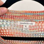 John Paul Richard Women Beachy Knit Sweater XL Fisherman Coastal Rainbow Colorfu Photo 2