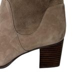 Sole Society  Gray Suede Leather Heeled Booties Ankle Boots 7 Medium Classic Photo 1