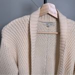 Cozy Casual Beige Knit Open Front Long Sleeve Pocket Cardigan Sweater Size S/M Photo 10