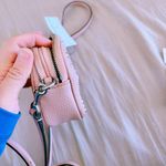 Coach Pink Leather Double Zip Crossbody Bag light pink with adjustable strap Photo 6